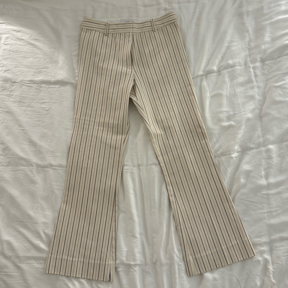 Derek Lam 10 Crosby cream pinstripe pant - Picture 4 of 6